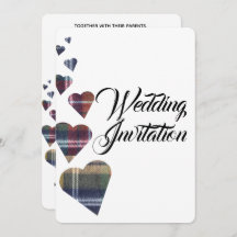 Convite De Casamento De Tartan