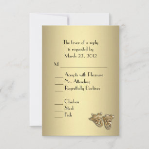 Convite de Casamento de Teatro