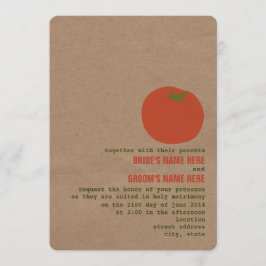 Convite de casamento de Tema do Mercado do Agricul