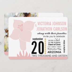 Convite de casamento de Tipografia Art Deco Lily M