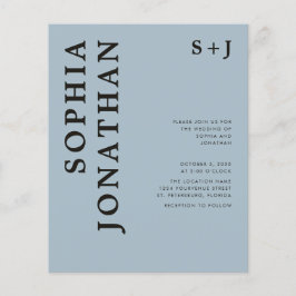 Convite de casamento de Tipografia Bold All in One