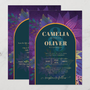 Convite de casamento de TONELADAS JUDAEL Douradas