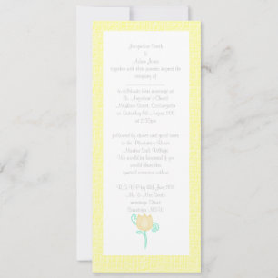 CONVITE DE CASAMENTO DE TULIP AMARELO DE LEMÃO