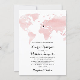 Convite de casamento de Viagem de destino