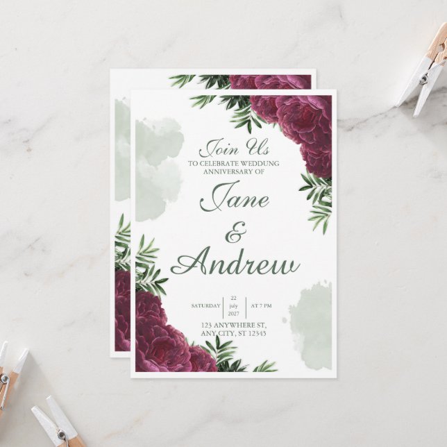 Convite de Casamento Design (Frente/Verso In Situ)