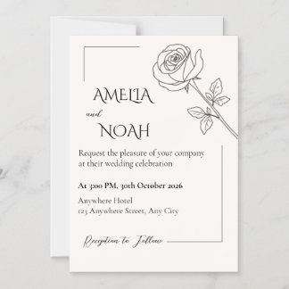 Convite de Casamento | Design Tipográfico Elegante