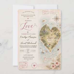 Convite de Casamento: Destino: Amor