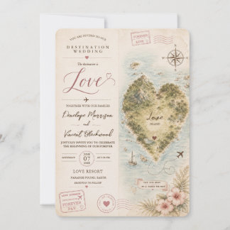 Convite de Casamento: Destino: Amor