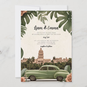 Convite de casamento destino Cuba Havana casamento