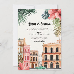 Convite de casamento destino Cuba Havana casamento