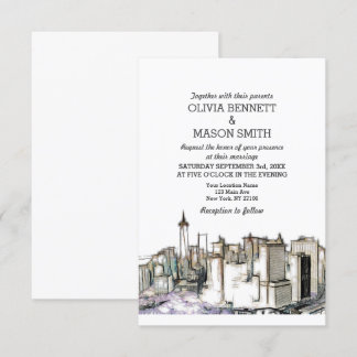 Convite de Casamento do Brooklyn no Skyline Nova I