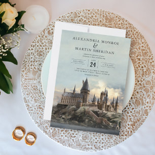 Convite de Casamento do Castelo de Hogwarts Harr