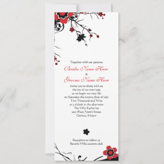 Convite de casamento do Flor de Cereja
