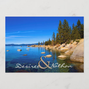 Convite De Casamento Do Lago Tahoe