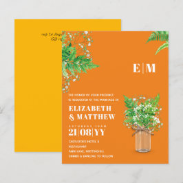 CONVITE DE CASAMENTO do ORÇAMENTO Fern Greenerase 