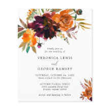 Convite De Casamento Do Orçamento Floral Da Ruptur