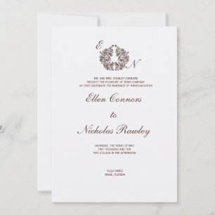 Convite de casamento do Ornament