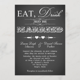 Convite de casamento do quadro da tipografia do