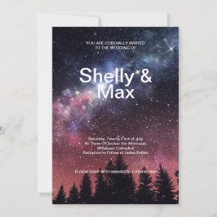 Convite de Casamento do Sky Nighttime