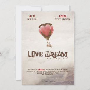 Convite de casamento do Sonho de Amor