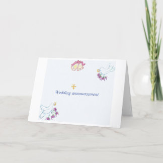 Convite de casamento dobrado