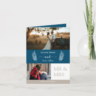 Convite de Casamento Dobrado do Campo de Fotografi