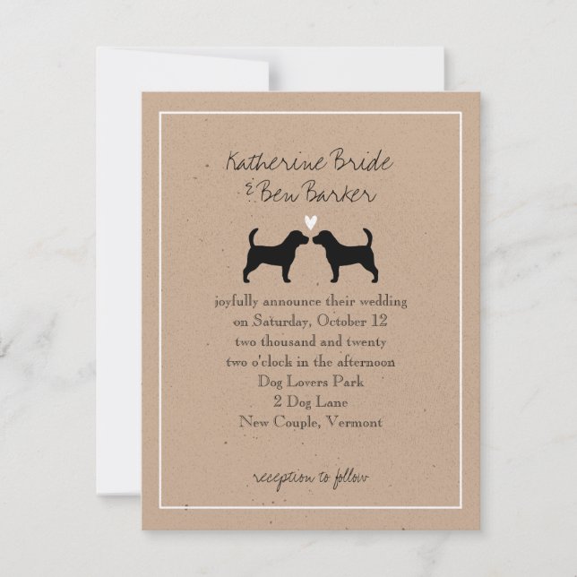 Convite de Casamento dos Beagles (Frente)