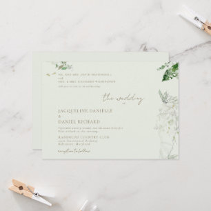 Convite de Casamento dos Pais Água-marinha Leve Fo