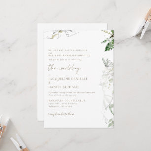 Convite de Casamento dos Pais Aquarela Sonhadora