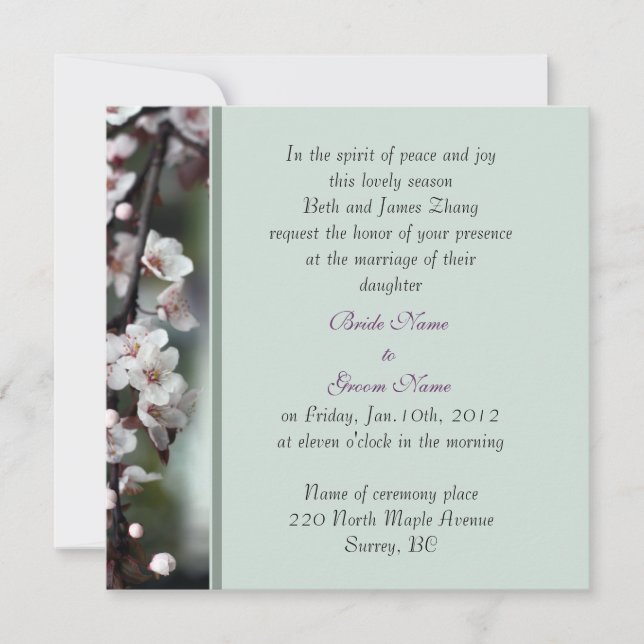 convite de casamento dos pais da noiva (Frente)