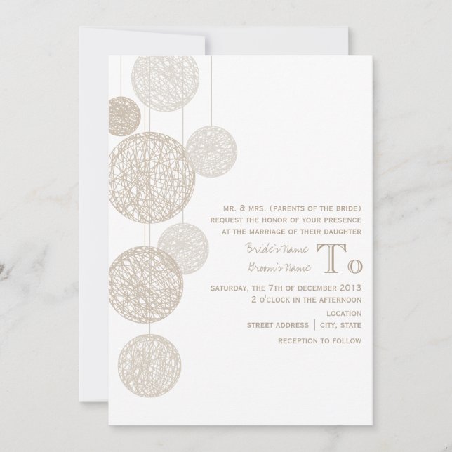 Convite de casamento dos pais da noiva (Frente)