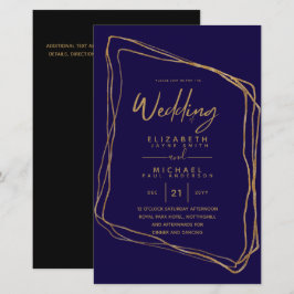 Convite de Casamento Dourado Orçamento Tendências 