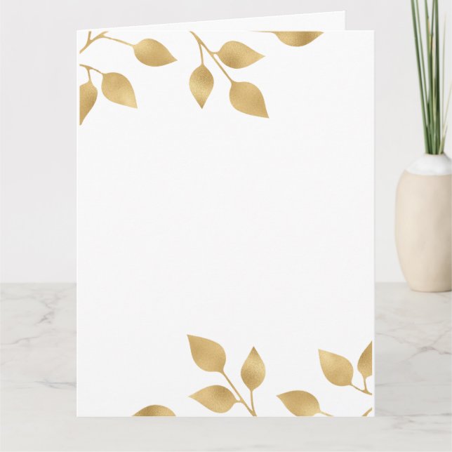 convite de casamento dourado template (Frente)