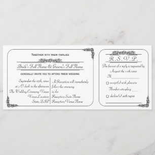Convite de Casamento e Resposta no Estilo de Bilhe