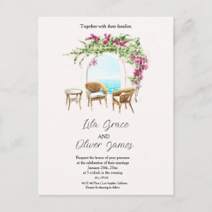 Convite de Casamento Elegância Bloom Queimando