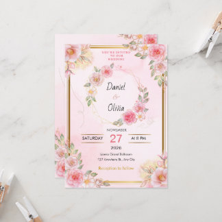 Convite de Casamento Elegância com Assinatura