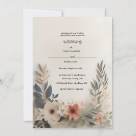 Convite de Casamento | Elegância Floral | Atempora