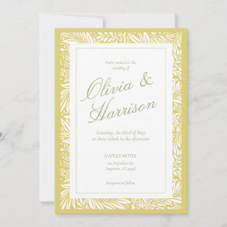Convite de Casamento Elegant Island Citrus