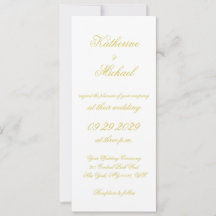 Convite de Casamento Elegant Script Island Citrus 