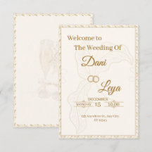 Convite de Casamento Elegante