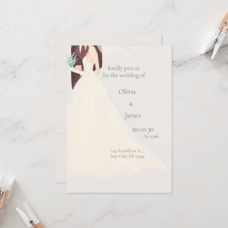 Convite de Casamento Elegante