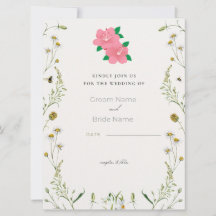 Convite de casamento elegante