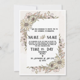 Convite de Casamento Elegante