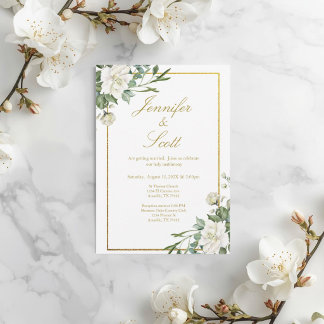 Convite de Casamento Elegante