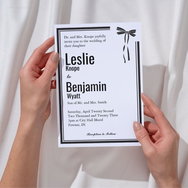 Convite de casamento Elegante (Criador carregado)