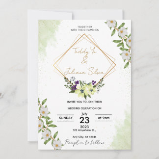 Convite de Casamento Elegante