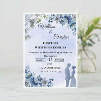 Convite de Casamento Elegante