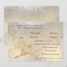 Convite de Casamento Elegante Chic Corações de Our