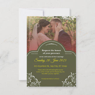 Convite de Casamento Elegante – Clássico