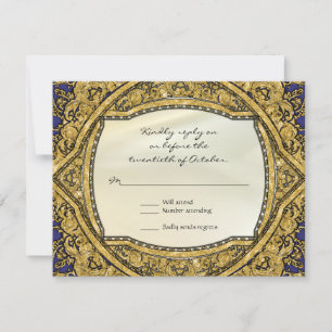 Convite de Casamento Elegante com Redemoinho Marro